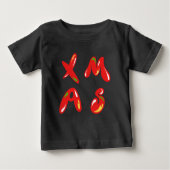 Xmas Bubble Text Baby T-shirt (Vorderseite)