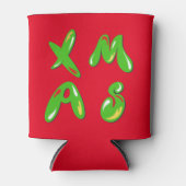Xmas Bubble Text Dosenkühler (Vorderseite)