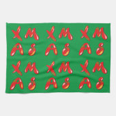 Xmas Bubble Text Geschirrtuch (Horizontal)