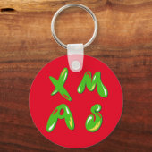 Xmas Bubble Text Schlüsselanhänger (Vorderseite)