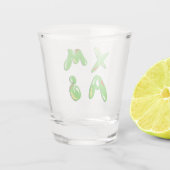 Xmas Bubble Text Schnapsglas (Rückseite)