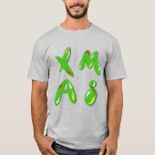 Xmas Bubble Text T-Shirt (Vorderseite)