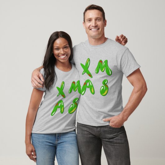 Xmas Bubble Text T-Shirt (Unisex)