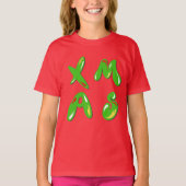 Xmas Bubble Text T-Shirt (Vorderseite)
