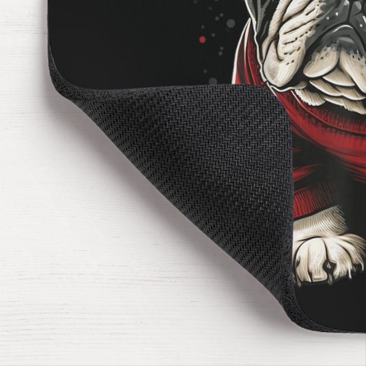 Xmas Bulldog Santa On Christmas Bulldog For Men Wo Mousepad (Ecke)