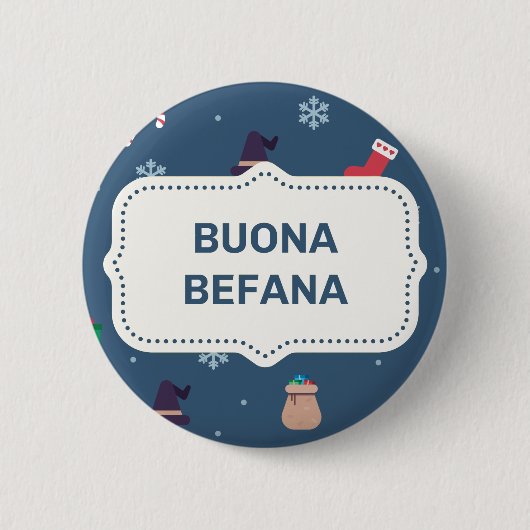 xmas buona Befana Button (Vorderseite)