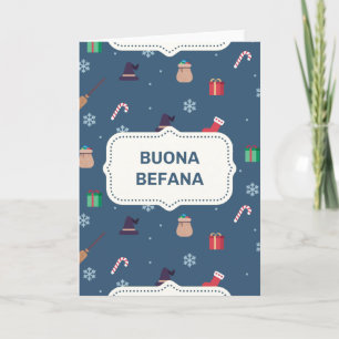 xmas buona Befana Feiertagskarte