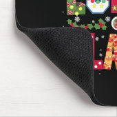 Xmas Cafeteria Worker Christmas School Lunch Lady Mousepad (Ecke)