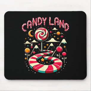Xmas Candy Land Regenbogenweg Zuckerstange Frohe W Mousepad