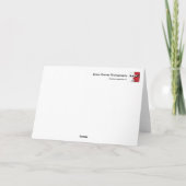 Xmas Card: Deck die Hügel mit tosenden.. Karte (Rückseite)