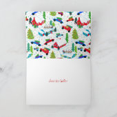 Xmas Cars Feiertagskarte (Innenseite)