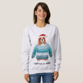 Xmas Cavalier King Spaniel Ugly Christmas Dog Mama Sweatshirt (Vorne ganz)