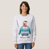 Xmas Chow Chow Ugly Christmas Hund Mama Sweatshirt (Vorne ganz)