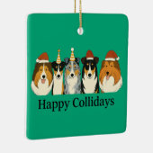 Xmas Collie-Ornamente Keramikornament (Rechts)