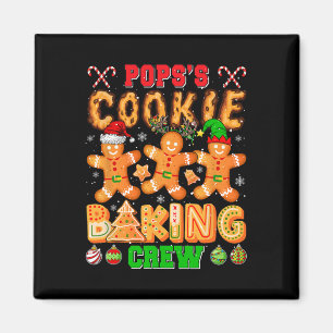 Xmas Cookie Baking Crew Pop Funny Baker Lover F Magnet