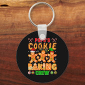 Xmas Cookie Baking Crew Pop Funny Baker Lover F Schlüsselanhänger (Vorderseite)