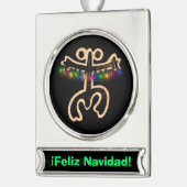 Xmas Coqui Taino Banner Ornament (Links)