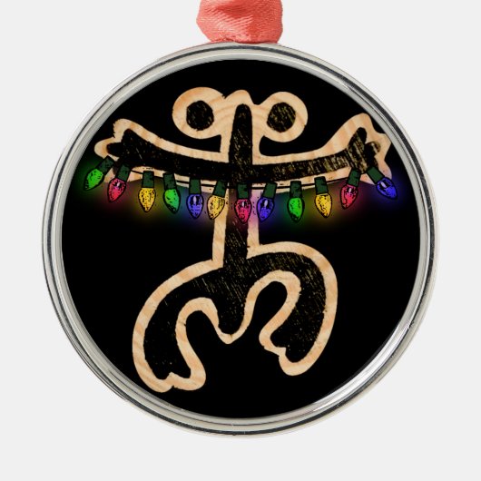 Xmas Coqui Taino Ornament Aus Metall (Vorne)
