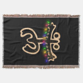Xmas Coqui Taino Throw Blanket Decke (Vorderseite)