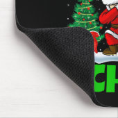 Xmas Dabbing Santa's Favorite Chef Christmas  Mousepad (Ecke)