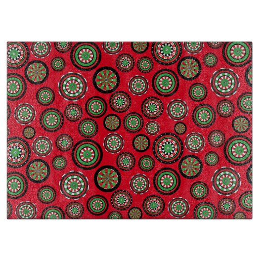 Xmas Dartboard Schneidebrett (Vorderseite)