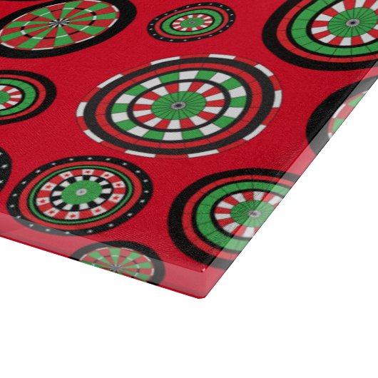 Xmas Dartboard Schneidebrett (Ecke)