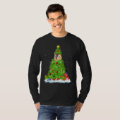 Xmas Decorations Lights Santa Chipmunk Christmas T T-Shirt (Vorne ganz)