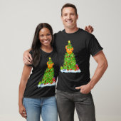 Xmas Decorations Lights Santa Cougar Christmas Tre T-Shirt (Unisex)