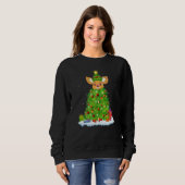 Xmas Decorations Lights Santa Fennec Fox Christmas Sweatshirt (Vorne ganz)