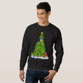 Xmas Decorations Lights Santa Kingfisher Bird Chri Sweatshirt (Vorne ganz)