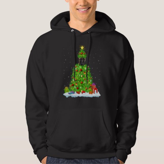 Xmas Decorations Santa Belgian Malinois Dog Christ Hoodie (Vorderseite)