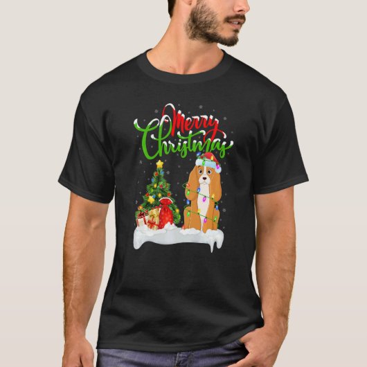 Xmas Decorations Santa Cocker Spaniel Dog Christma T-Shirt (Vorderseite)