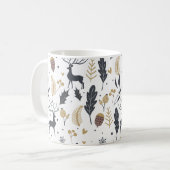 Xmas Deer and Blätter Joyful Greetings Collection Kaffeetasse (Vorderseite Links)