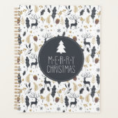 Xmas Deer and Blätter Joyful Greetings Collection Planer (Vorderseite)