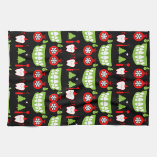 Xmas Dental Doctor Geschenke Geschirrtuch