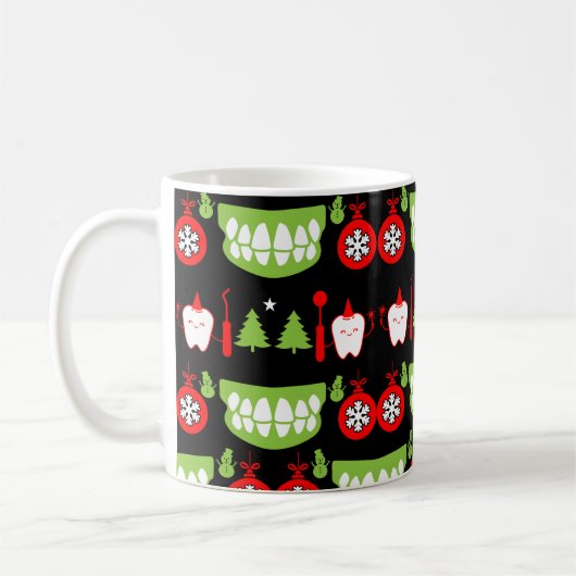 Xmas Dental Doctor Geschenke Kaffeetasse (Links)