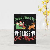 Xmas Dentis Holiday Dental Office Weihnachten Karte (Gelbe Blume)