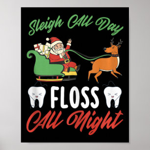 Xmas Dentis Holiday Dental Office Weihnachten Poster