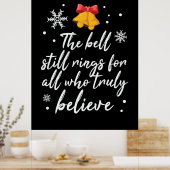 Xmas die Glocke noch rennt Poster (Küche)