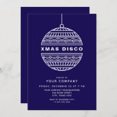 Xmas Disco with Christmas Ball Einladung (Vorne/Hinten)