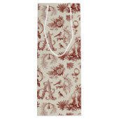 Xmas Dog Letter A Golden Retriever Wine Bag Geschenktüte Für Weinflaschen (Rückseite)