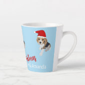 XMAS DOG LIEBT CHRISTMAS WEIHNACHTSMANNMÜTZE BEAGL MILCHTASSE (Rechts)
