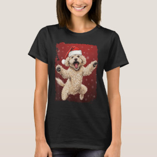 Xmas Dog Poodle Weihnachten T-Shirt
