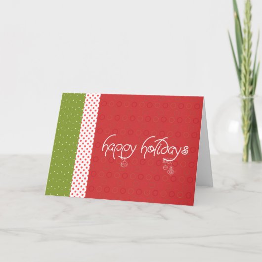 Xmas Dots Feiertagskarte (Vorderseite)