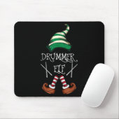Xmas Drumsticks Music Matching Drummer Elf Pajama  Mousepad (Mit Mouse)