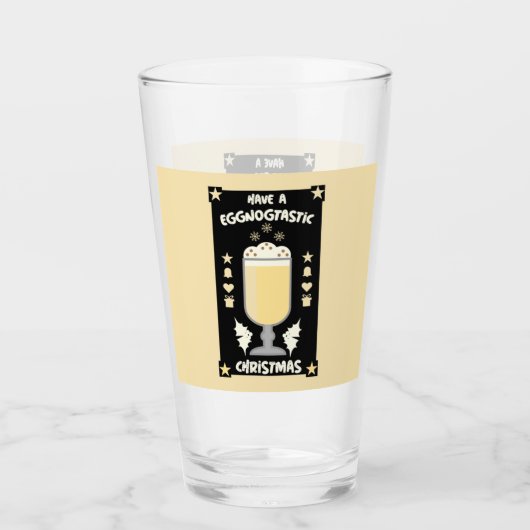 xmas eggnog punch glass glas (Vorderseite)