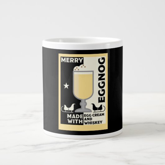 Xmas Eggnog Punch Jumbo-Tasse (Vorderseite)