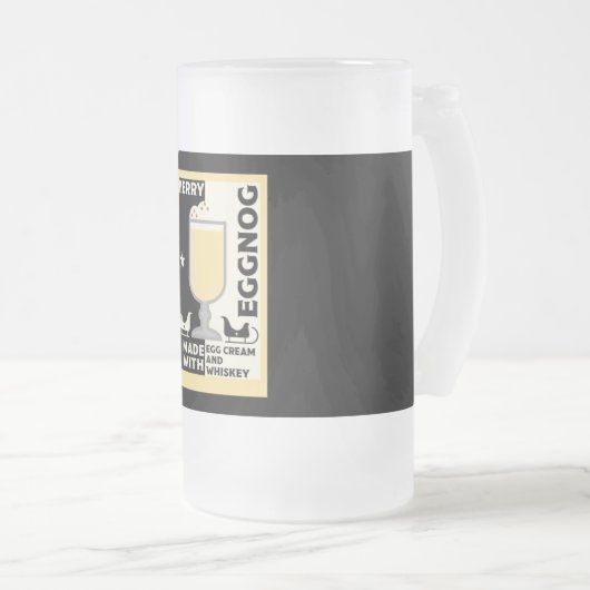 Xmas Eggnog Punch Mattglas Bierglas (VorderseiteRechts)