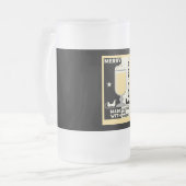 Xmas Eggnog Punch Mattglas Bierglas (Vorderseite Links)