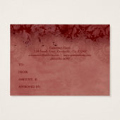 Xmas Elegant Geschenkkarte Rote Grüne Architektur (Rückseite)